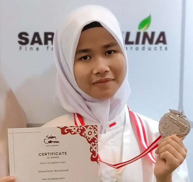 Mawaddah Warahmah, Siswa SLBN Kandangan Raih Perak di Ajang Kuliner Internasional