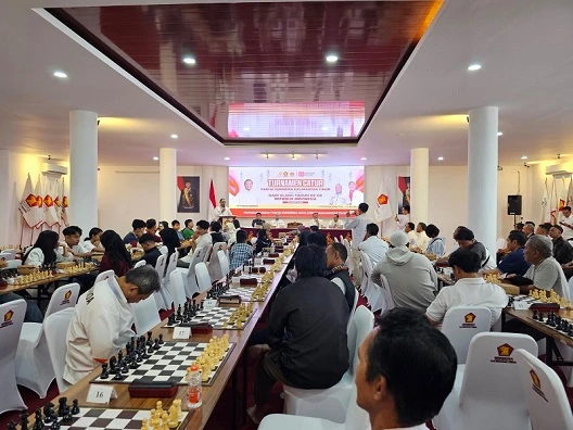 100 Pecatur Ramaikan Ajang Turnamen Catur Partai Gerindra Kalimantan Timur