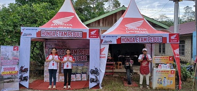 Banjir Kubar Jadi Perhatian, Honda Etam Dirikan Posko Bantuan di Melak dan Tering