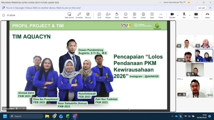 Universitas Widya Gama Mahakam Wakili Samarinda di Astra Honda SDGs Future Leaders